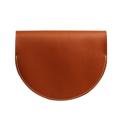 Cute Brown LEATHER Saddle SHOULDER Bag WOMEN Small Saddle Crossbody Purse FOR WOMEN
