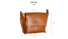 Cute Coffee LEATHER Side Bag Handmade WOMEN Coffee Crossbody BAG Phone Purse FOR WOMEN