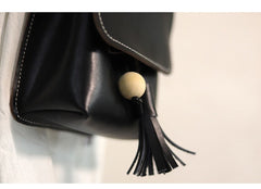 Cute Brown LEATHER Small Side Bag Handmade WOMEN Phone Crossbody BAG Purse FOR WOMEN