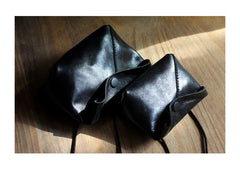 Cute LEATHER Mini Side Bag Brown Handmade WOMEN Crossbody BAG Phone Purse FOR WOMEN