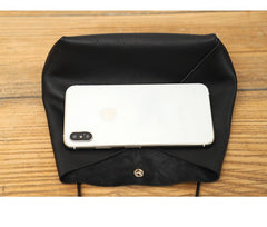 Cute LEATHER Mini Side Bag Brown Handmade WOMEN Crossbody BAG Phone Purse FOR WOMEN