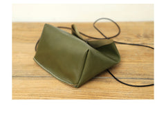Cute LEATHER Mini Side Bag Brown Handmade WOMEN Crossbody BAG Phone Purse FOR WOMEN