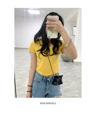 Cute LEATHER Mini Side Bag Brown Handmade WOMEN Crossbody BAG Phone Purse FOR WOMEN