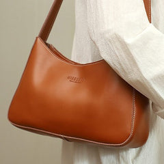 Cute LEATHER Side Bag Brown WOMEN SHOULDER BAG Handbag Purse FOR WOMEN