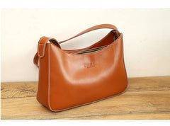 Cute LEATHER Side Bag Brown WOMEN SHOULDER BAG Handbag Purse FOR WOMEN