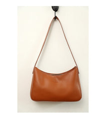 Cute LEATHER Side Bag Brown WOMEN SHOULDER BAG Handbag Purse FOR WOMEN