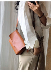 Cute LEATHER Small Side Bag Brown WOMEN SHOULDER BAG Small Handmade Crossbody Purse FOR WOMEN