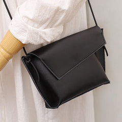 Cute LEATHER Small Side Bag White Handmade WOMEN Crossbody BAG Phone Purse FOR WOMEN