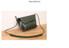 Cute LEATHER Small Side Bag White Handmade WOMEN Crossbody BAG Phone Purse FOR WOMEN