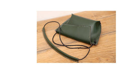 Cute LEATHER Small Side Bag White Handmade WOMEN Crossbody BAG Phone Purse FOR WOMEN