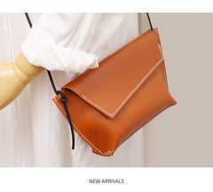 Cute LEATHER Small Side Bag White Handmade WOMEN Crossbody BAG Phone Purse FOR WOMEN