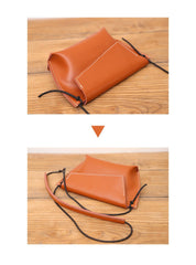 Cute LEATHER Small Side Bag White Handmade WOMEN Crossbody BAG Phone Purse FOR WOMEN