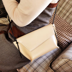 Cute LEATHER Small Side Bag Brown Handmade WOMEN Crossbody BAG Phone Purse FOR WOMEN