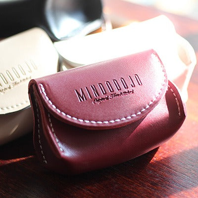 Cute White Leather Coin Wallet Card Holder - Bill Slots Detail