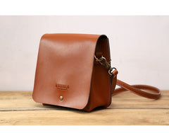 Cute White LEATHER Square Side Bag Handmade WOMEN Phone Crossbody BAG Purse FOR WOMEN