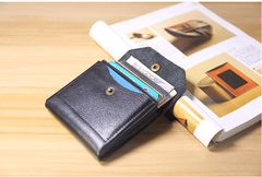 Cute Women Brown Leather Billfold Card Wallet Coin Wallets Mini Change Wallets For Women