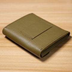 Cute Women Green Leather Billfold Card Wallet Coin Wallets Mini Change Wallets For Women