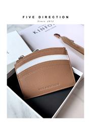 Cute Women Black Leather Card Holder Small Card Wallet Minimalist Credit Card Holders For Women