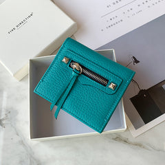 Cute Women Black Leather Card Holders Slim Card Wallet Black Bifold Credit Card Holder For Women
