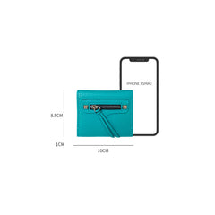 Cute Women Black Leather Card Holders Slim Card Wallet Black Bifold Credit Card Holder For Women