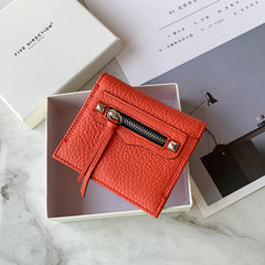 Cute Women Black Leather Card Holders Slim Card Wallet Black Bifold Credit Card Holder For Women