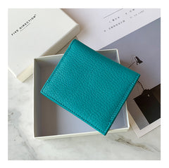 Cute Women Black Leather Card Holders Slim Card Wallet Black Bifold Credit Card Holder For Women