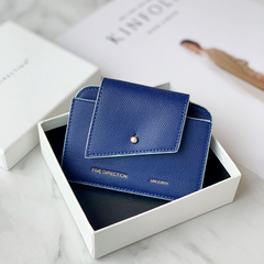 Cute Women Black Leather Card Holders Slim Card Wallet Coin Holder Change Wallet For Women