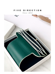 Cute Women Black Leather Card Holders Slim Card Wallet Coin Holder Change Wallet For Women