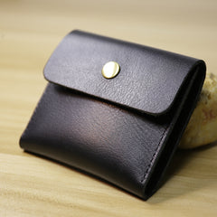 Cute Women Black Leather Card Wallet Coin Wallets Mini Change Wallets For Women