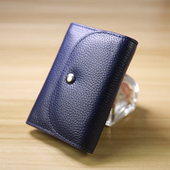 Cute Women Black Leather Change Wallet Coin Wallet Small Billfold Wallet For Women