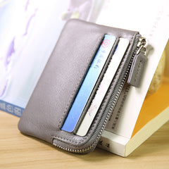 Cute Women Pink Leather Mini Card Wallet Coin Wallets Slim Change Wallets For Women