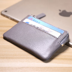 Cute Women Black Leather Mini Card Wallet Coin Wallets Slim Change Wallets For Women