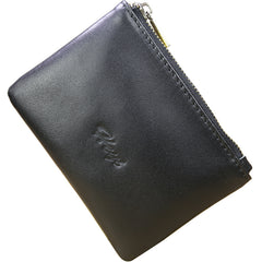 Cute Women Black Leather Mini Zip Coin Wallet Change Wallet Zipper Change Wallet For Women