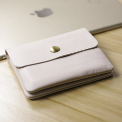 Cute Women Green Leather Mini Zip Coin Wallets Change Wallets Slim Billfold Wallet For Women