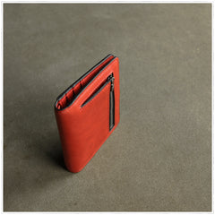Cute Women Black Blue Leather Small Bifold Wallet Billfold Wallet with Coin Pocket For Women