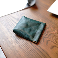 Cute Women Black Leather Change Wallet Slim Coin Wallets Headphone Case Cord Organizer For Women
