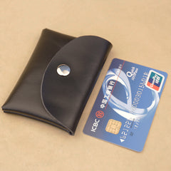 Cute Women Black Leather Mini Coin Wallet Change Wallet For Women
