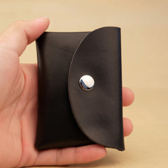 Cute Women Black Leather Mini Coin Wallet Change Wallet For Women