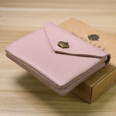 Cute Women Crown Blue Leather Mini Billfold Wallet Coin Wallets Slim Change Wallets For Women