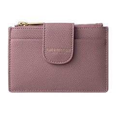 Cute Women Skin Pink Vegan Leather Slim Card Wallet Card Holder Wallet Change Wallet For Women
