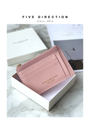 Cute Women Purple Vegan Leather Slim Card Holders Small Card Wallet Card Holder Credit Card Holder For Women