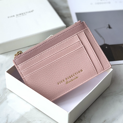 Cute Women Purple Vegan Leather Slim Card Holders Small Card Wallet Card Holder Credit Card Holder For Women
