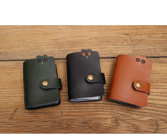 Cute Women Brown Leather Card Holder Credit Card Wallet Bear Multi Card Wallet For Women