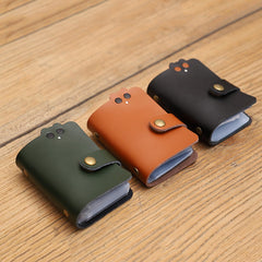 Cute Women Brown Leather Card Holder Credit Card Wallet Bear Multi Card Wallet For Women