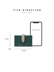 Cute Women Pink Small Leather Card Holders Slim Card Wallet Green Credit Card Holder For Women