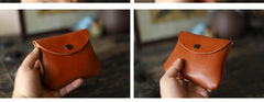 Cute Women Leather Card Holder Coin Purse Minimalist Coin Wallet For Women