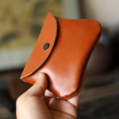 Cute Women Leather Card Holder Coin Purse Minimalist Coin Wallet For Women