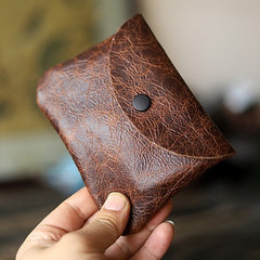 Cute Women Leather Card Holder Coin Purse Minimalist Coin Wallet For Women