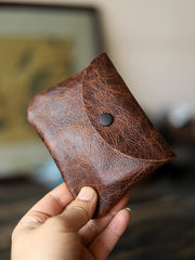 Cute Women Leather Card Holder Coin Purse Minimalist Coin Wallet For Women