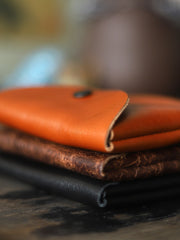Cute Women Leather Card Holder Coin Purse Minimalist Coin Wallet For Women